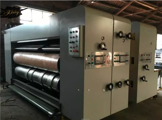 Lead-edge feeding flexo printing slotting die-cutting machine